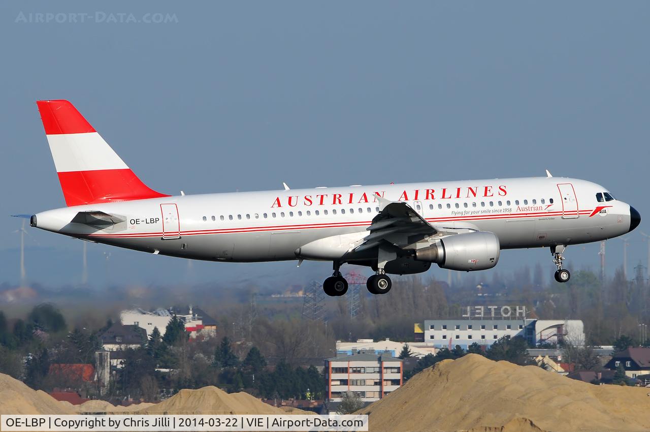 OE-LBP, 1998 Airbus A320-214 C/N 797, Austrian Airlines