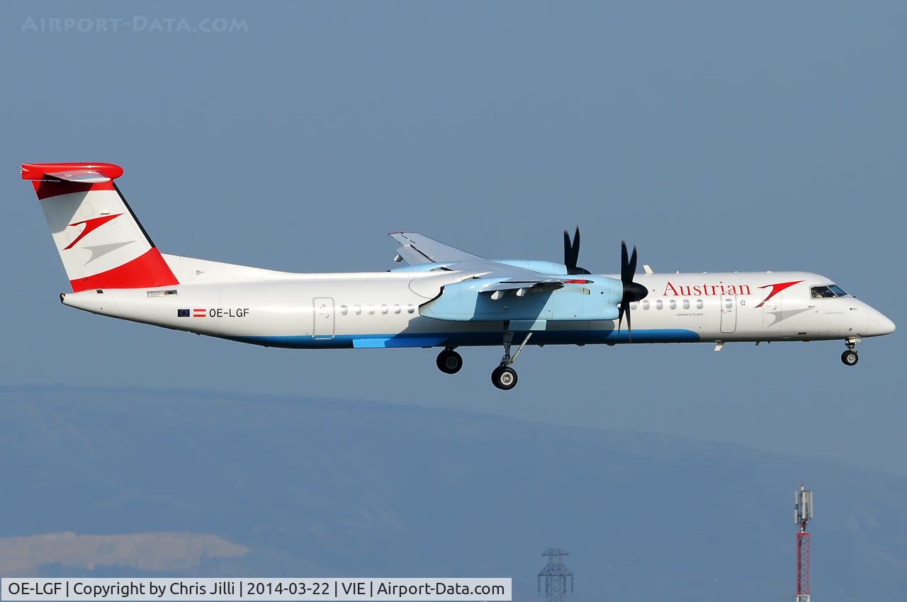 OE-LGF, 2002 De Havilland Canada DHC-8-402Q Dash 8 C/N 4068, Austrian Airlines