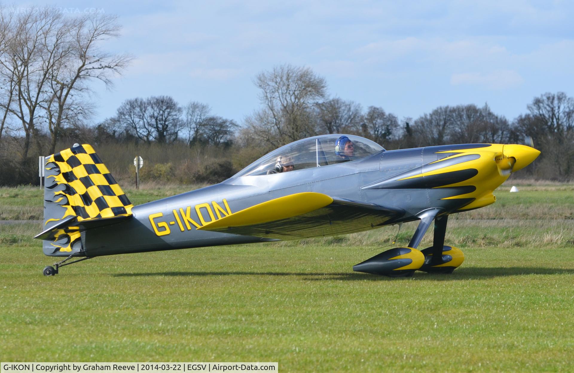G-IKON, 2006 Vans RV-4 C/N PFA 181-14474, Just landed.