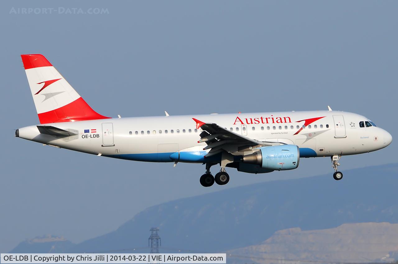 OE-LDB, 2004 Airbus A319-112 C/N 2174, Austrian Airlines