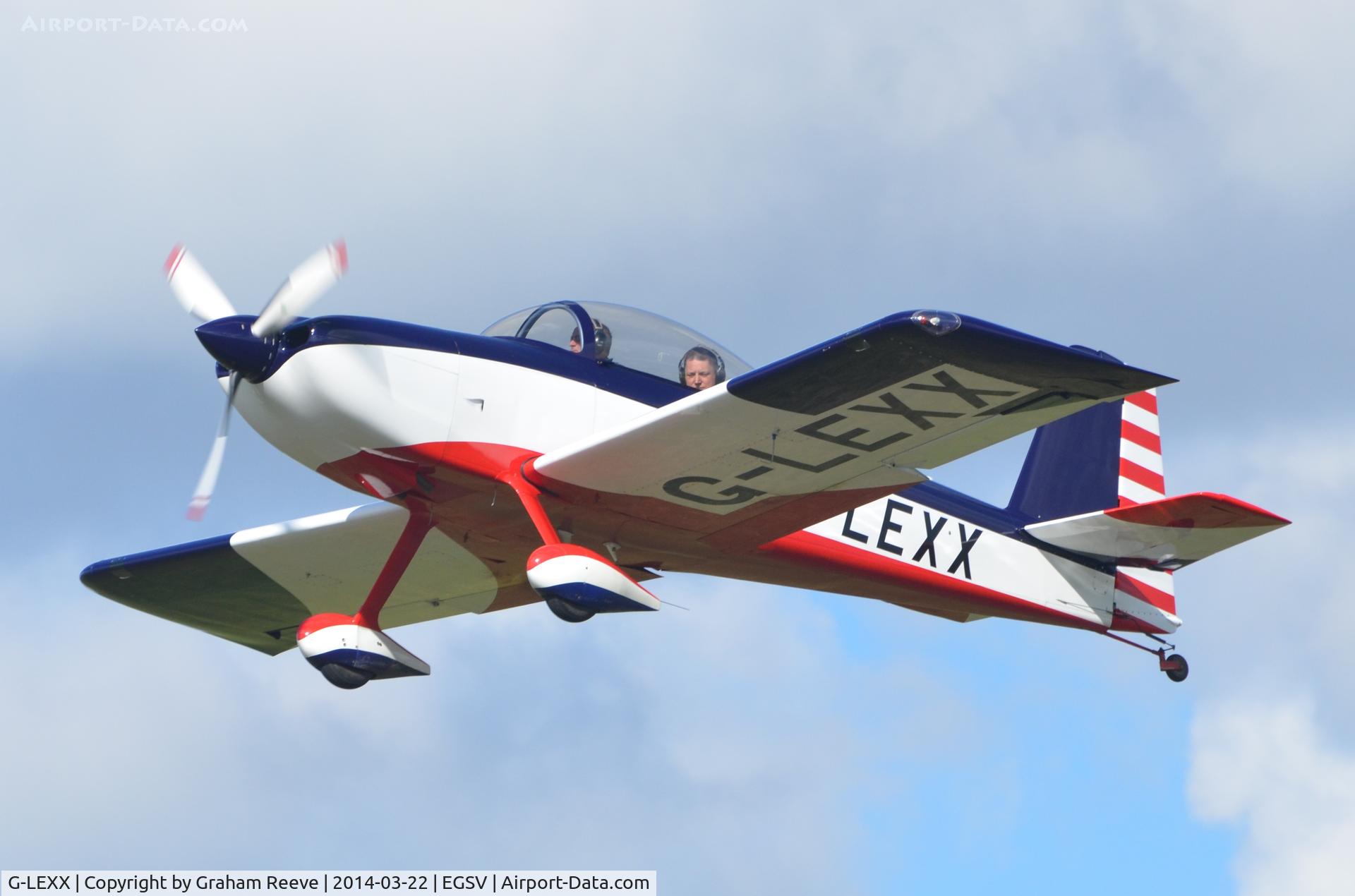G-LEXX, 2002 Vans RV-8 C/N PFA 303-13896, Just taken off.