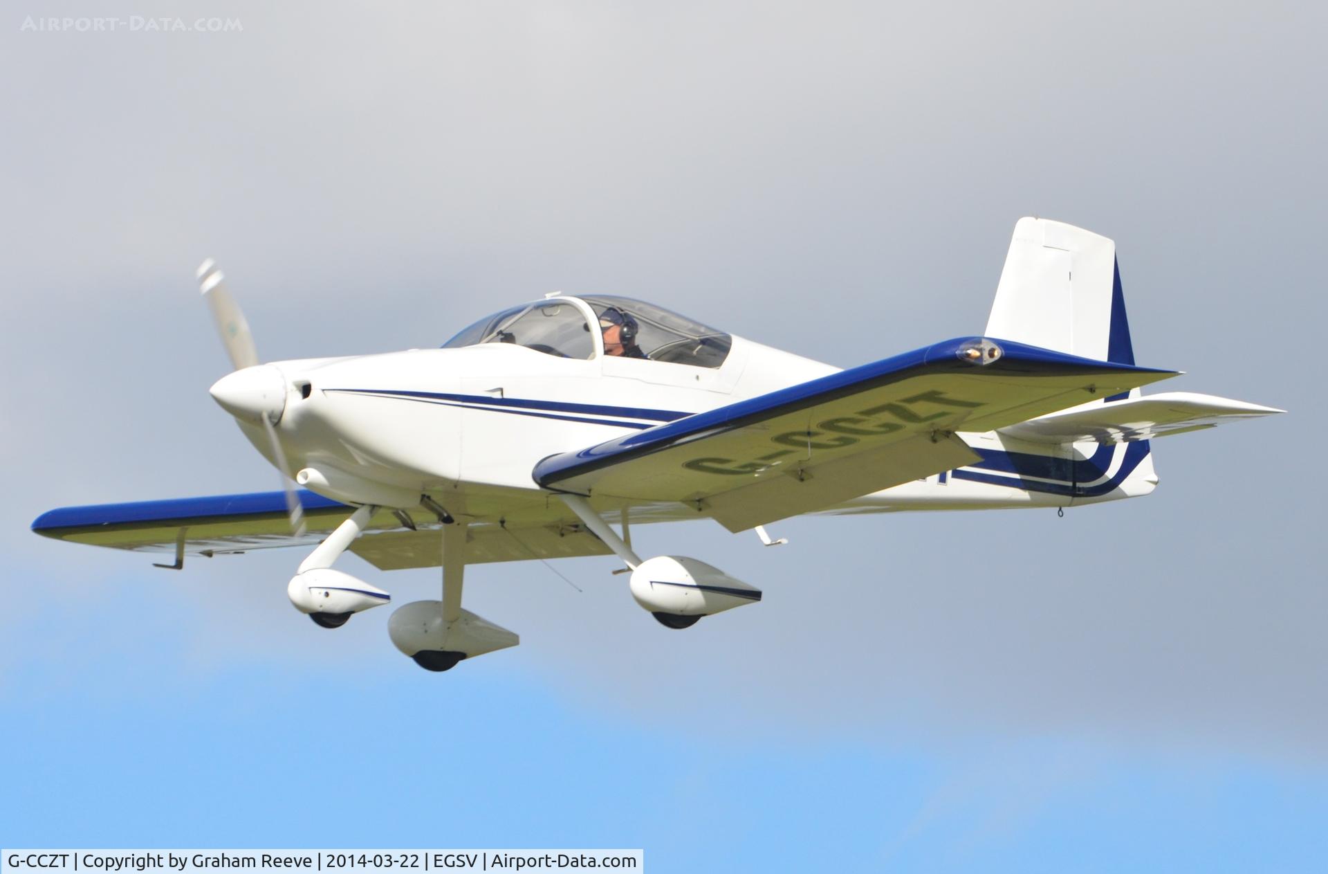 G-CCZT, 2004 Vans RV-9A C/N PFA 320-13777, Over head at Old Buckenham.