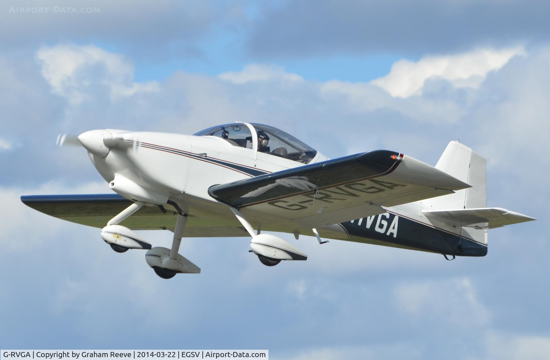 G-RVGA, 1998 Vans RV-6A C/N PFA 181-13079, Just taken off.