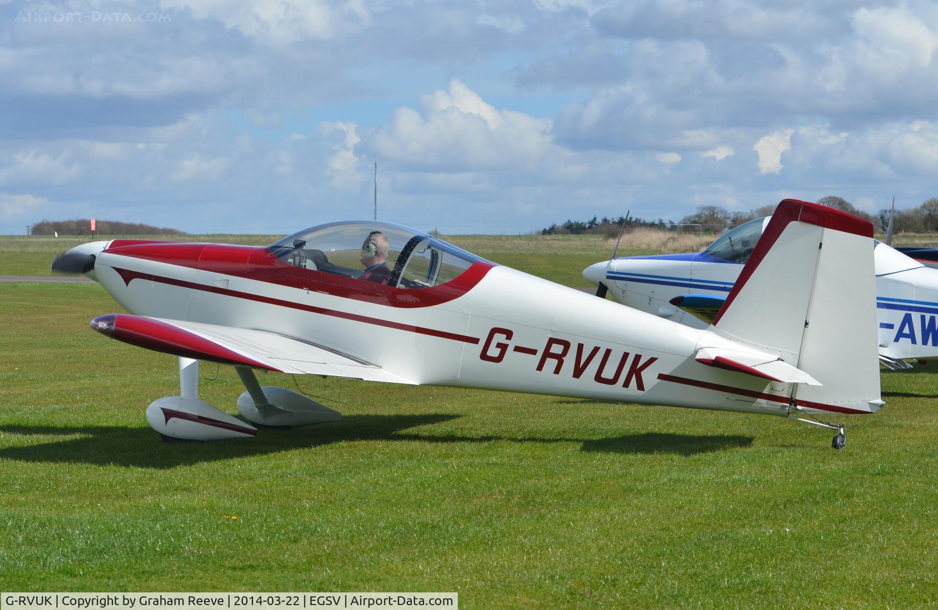 G-RVUK, 2006 Vans RV-7 C/N PFA 323-14441, Just landed.