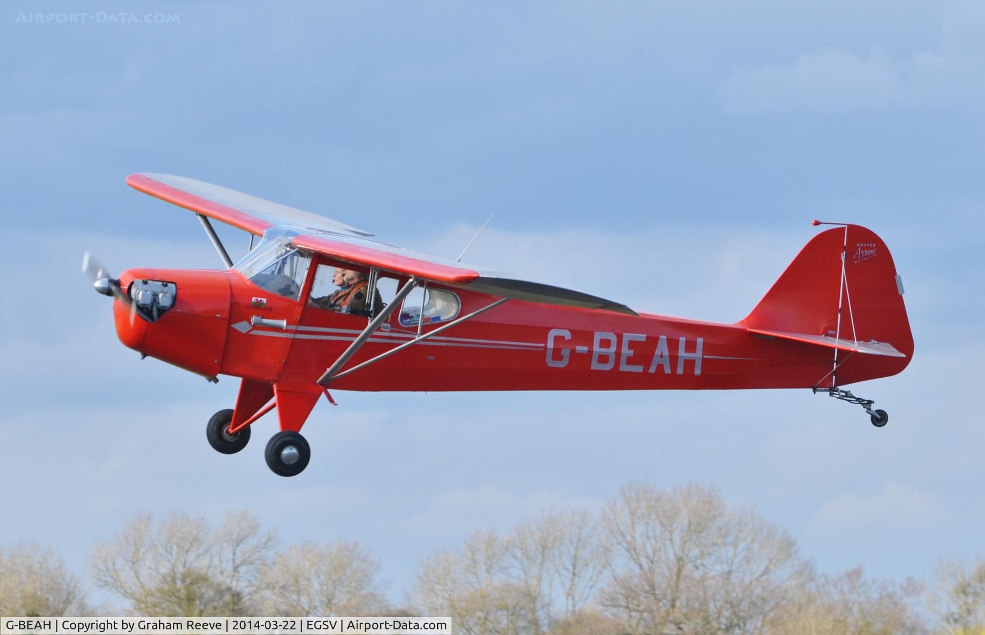 G-BEAH, 1946 Auster J-2 Arrow C/N 2366, Just taken off.