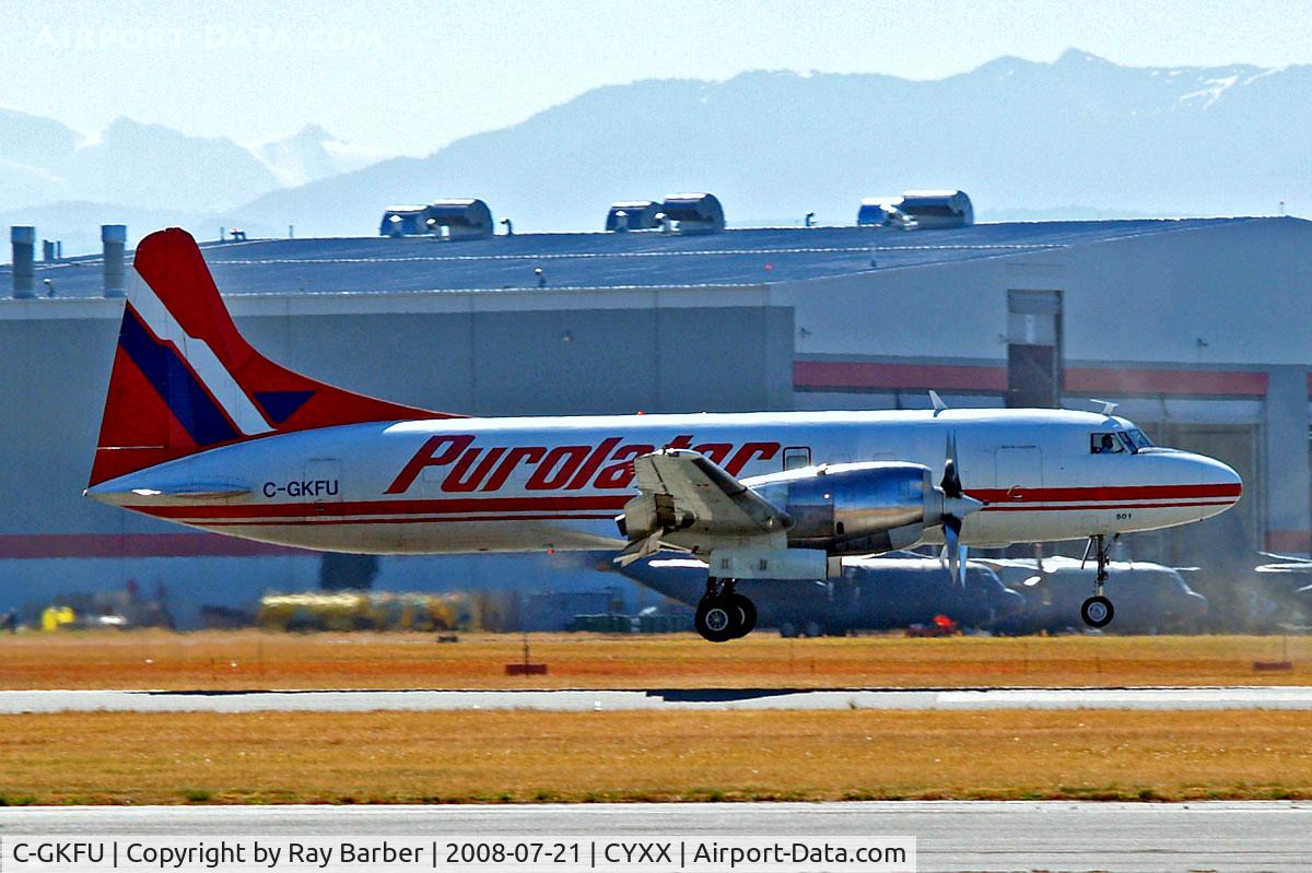 C-GKFU, 1953 Convair 340 C/N 82, Convair 580 [82] (Kelowna Flightcraft/Purolator) Abbotsford~C 21/07/2008