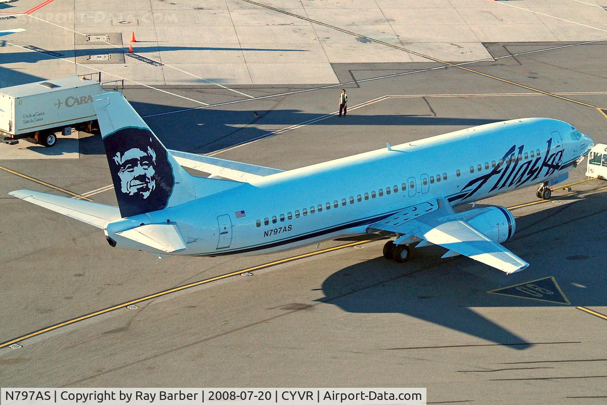 N797AS, 1998 Boeing 737-490 C/N 28892, Boeing 737-490 [28892] (Alaska Airlines) Vancouver International~C 20/07/2008
