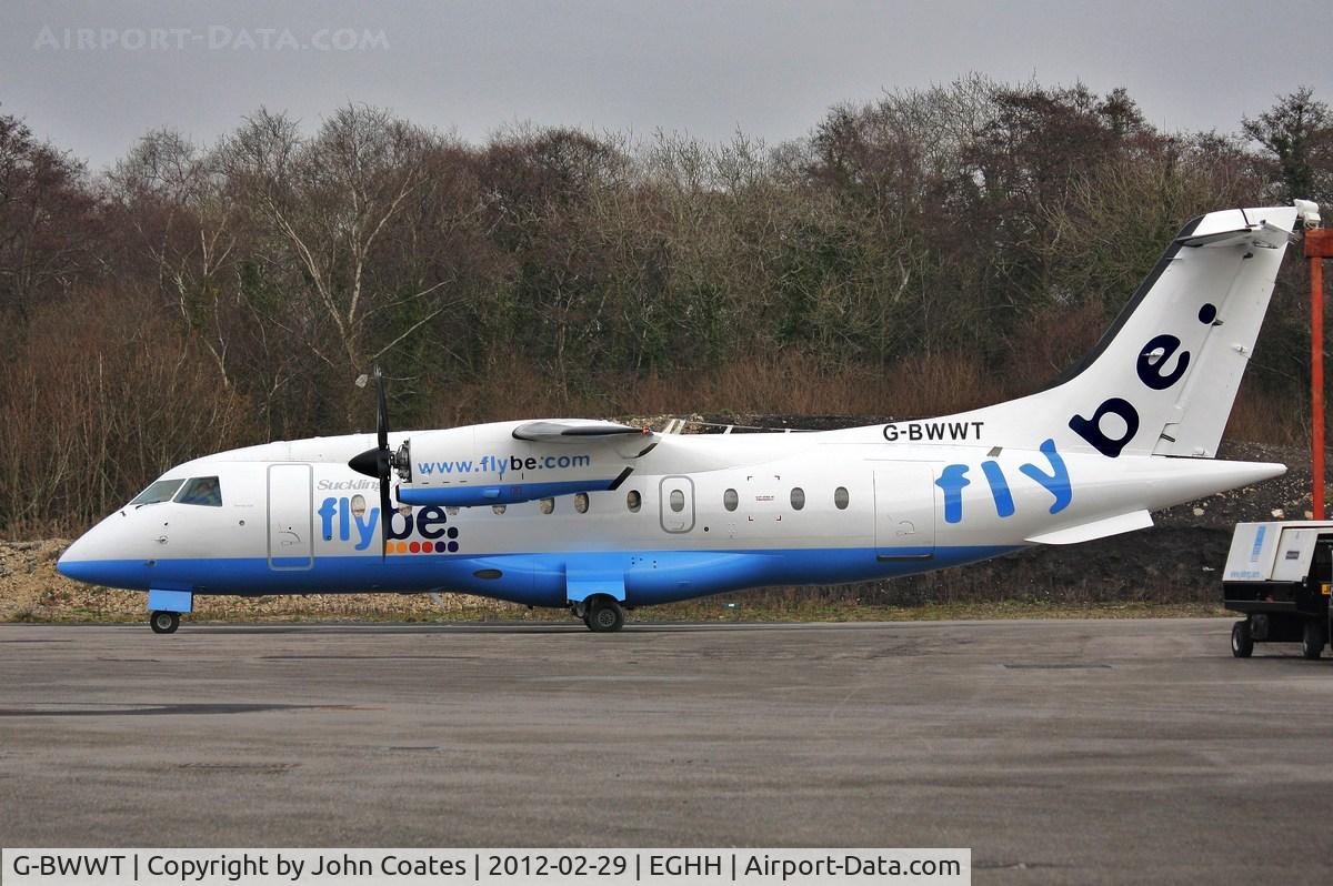 G-BWWT, 1995 Dornier 328-100 C/N 3022, Just painted at JETS