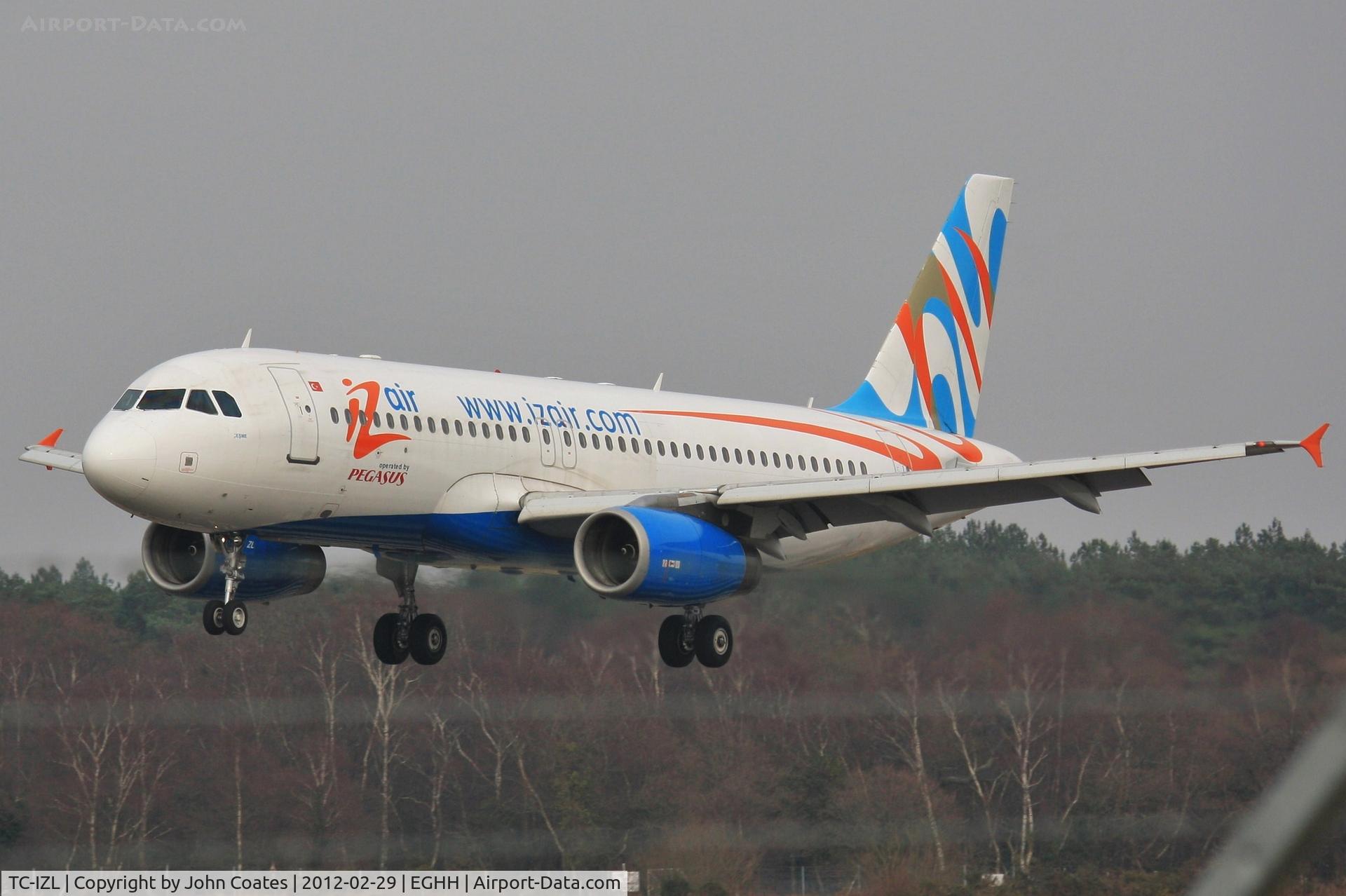 TC-IZL, 2002 Airbus A320-233 C/N 1730, Arriving for repaint
