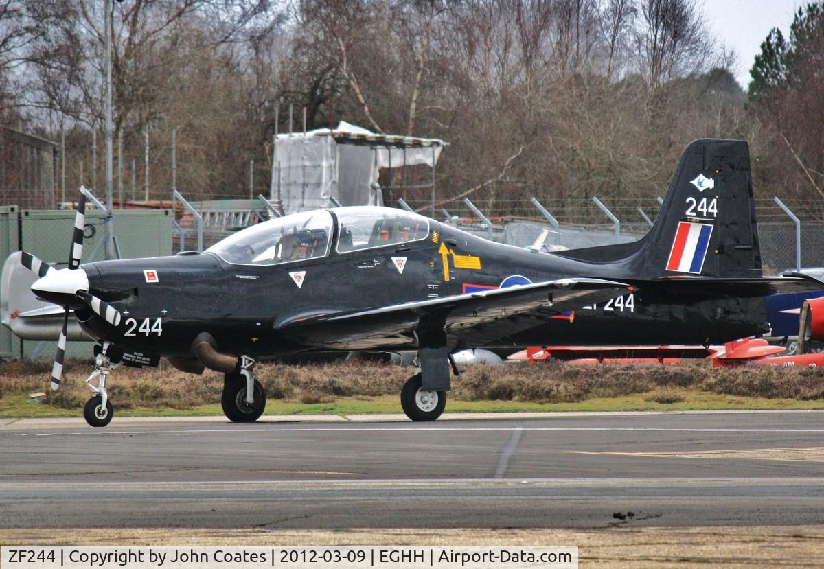 ZF244, 1990 Short S-312 Tucano T1 C/N S050/T45, At BHL