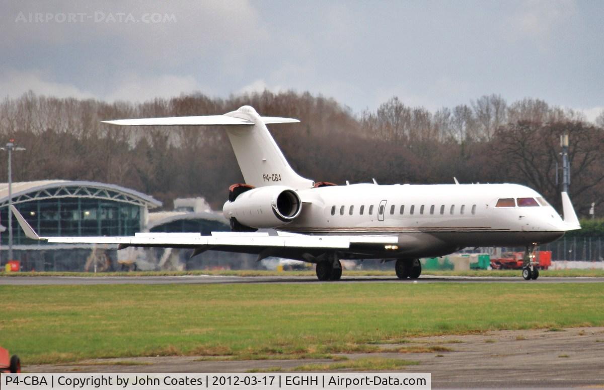 P4-CBA, 2006 Bombardier BD-700-1A10 Global Express XRS C/N 9220, Braking hard