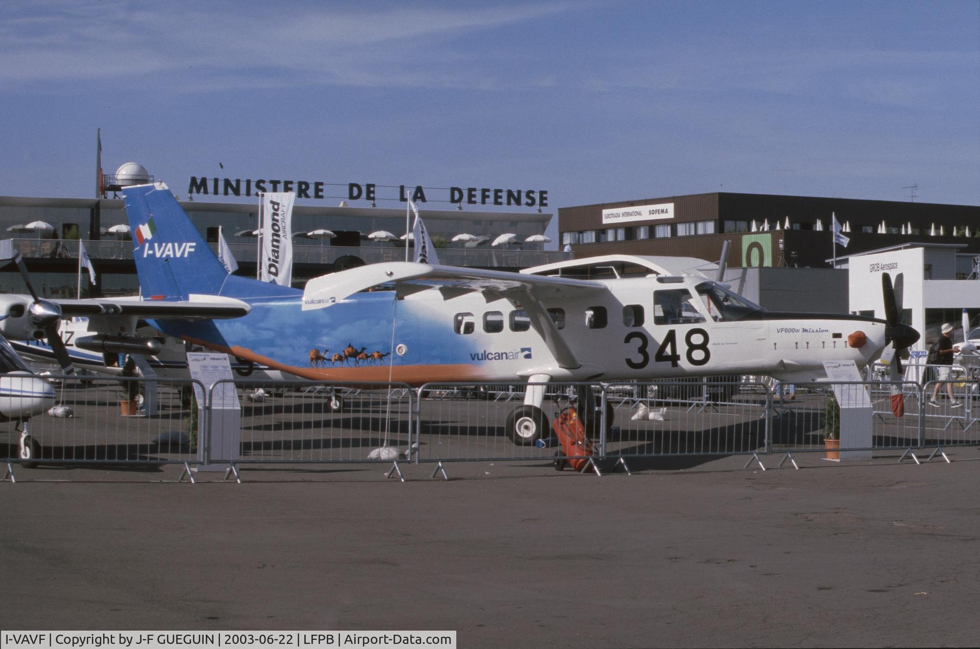I-VAVF, 2002 Vulcanair VF600W Mission C/N 01, On display at 2003 Paris-Le Bourget airshow.