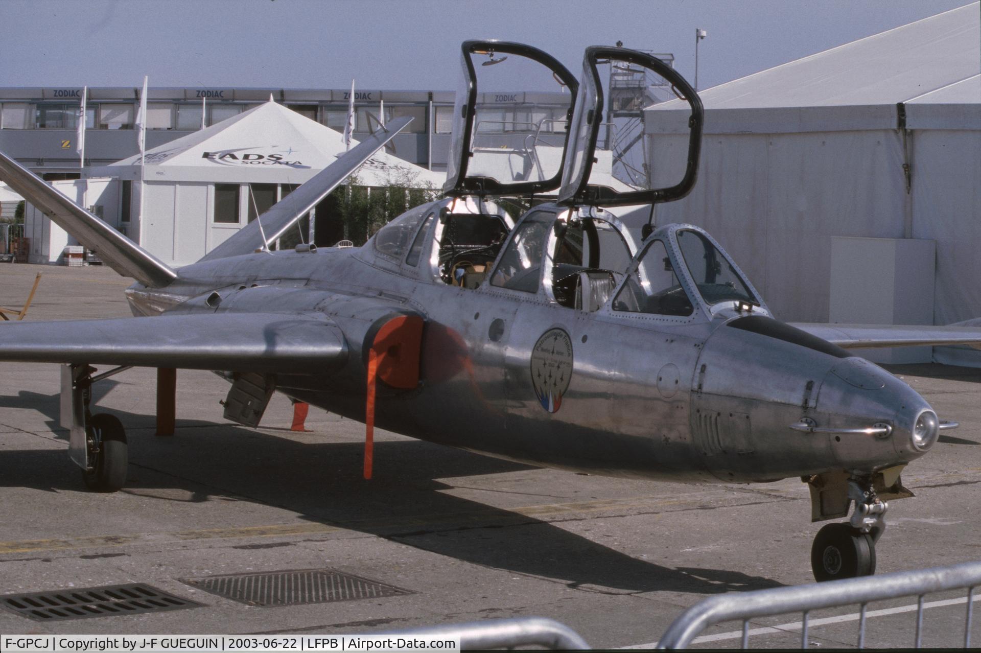 F-GPCJ, 1962 Fouga CM-170R Magister C/N 369, On display at 2003 Paris-Le Bourget airshow.