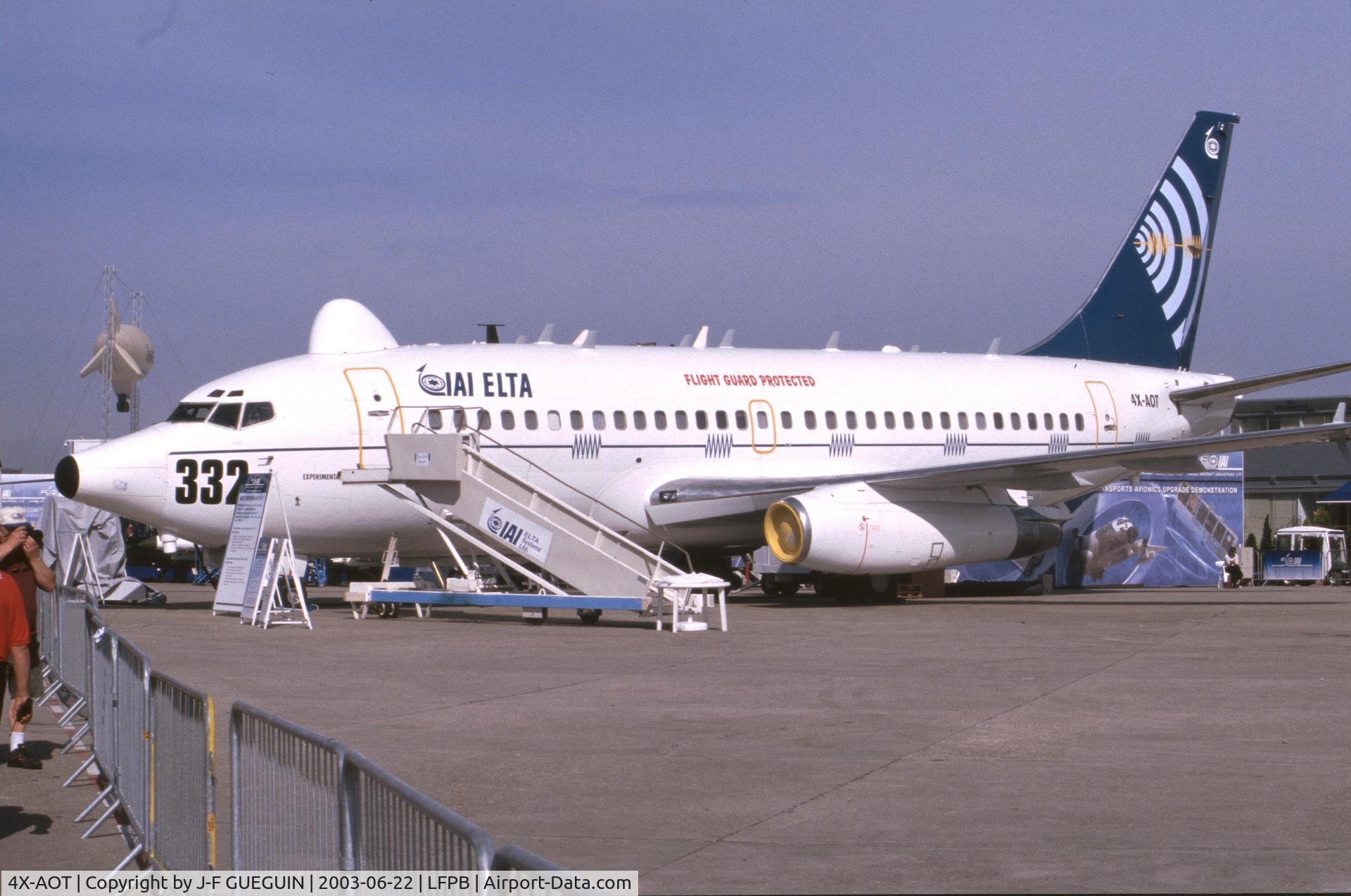 4X-AOT, 1979 Boeing 737-297 C/N 21740, On display at 2003 Paris-Le Bourget airshow.