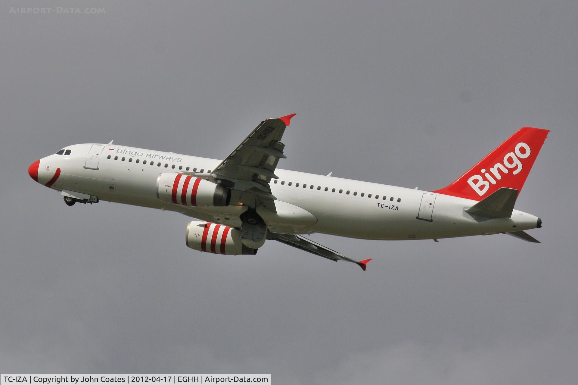 TC-IZA, 2003 Airbus A320-233 C/N 2118, Departs after paint to Bingo Airways