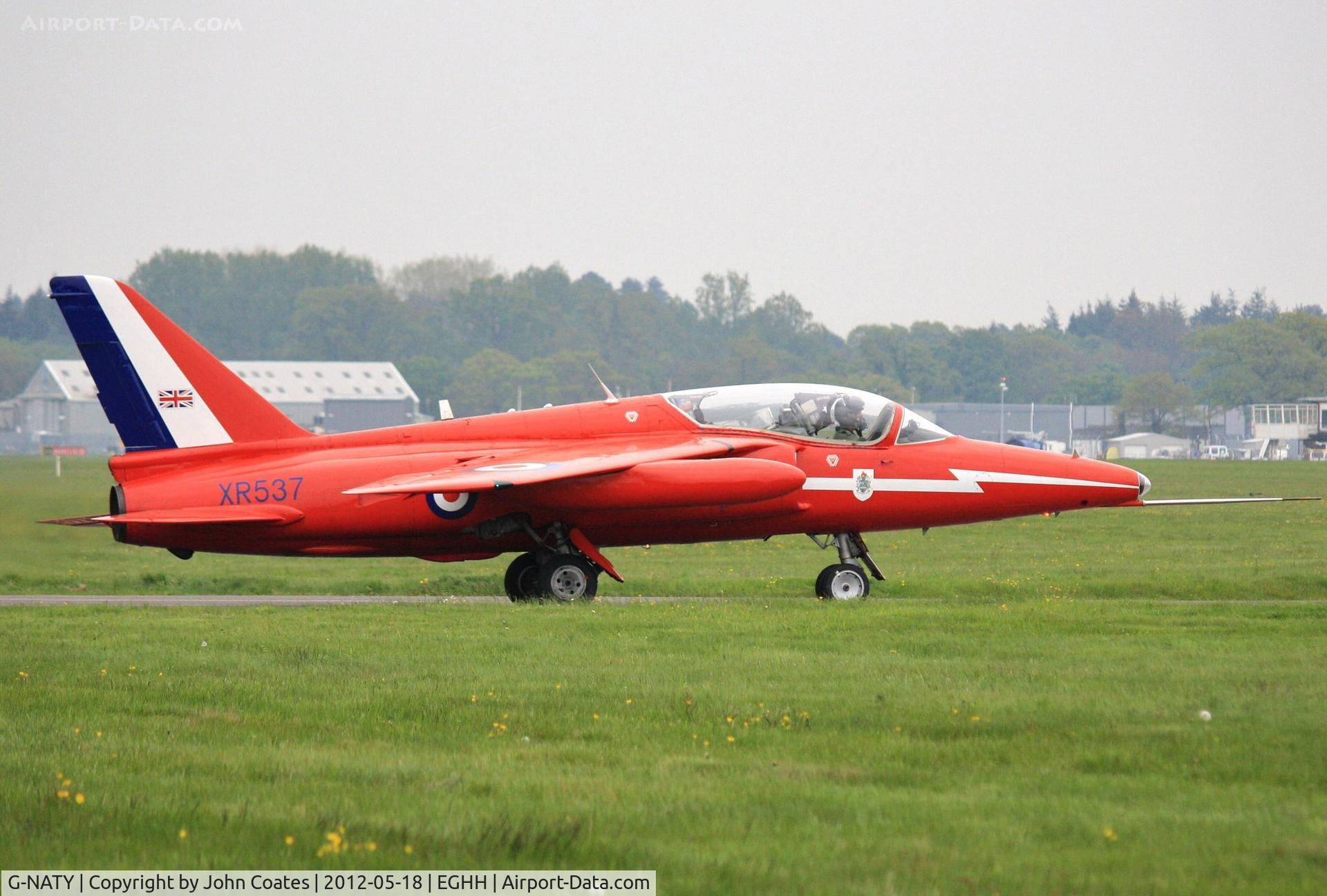 G-NATY, 1963 Hawker Siddeley Gnat T.1 C/N FL548, XR537 waiting for 08