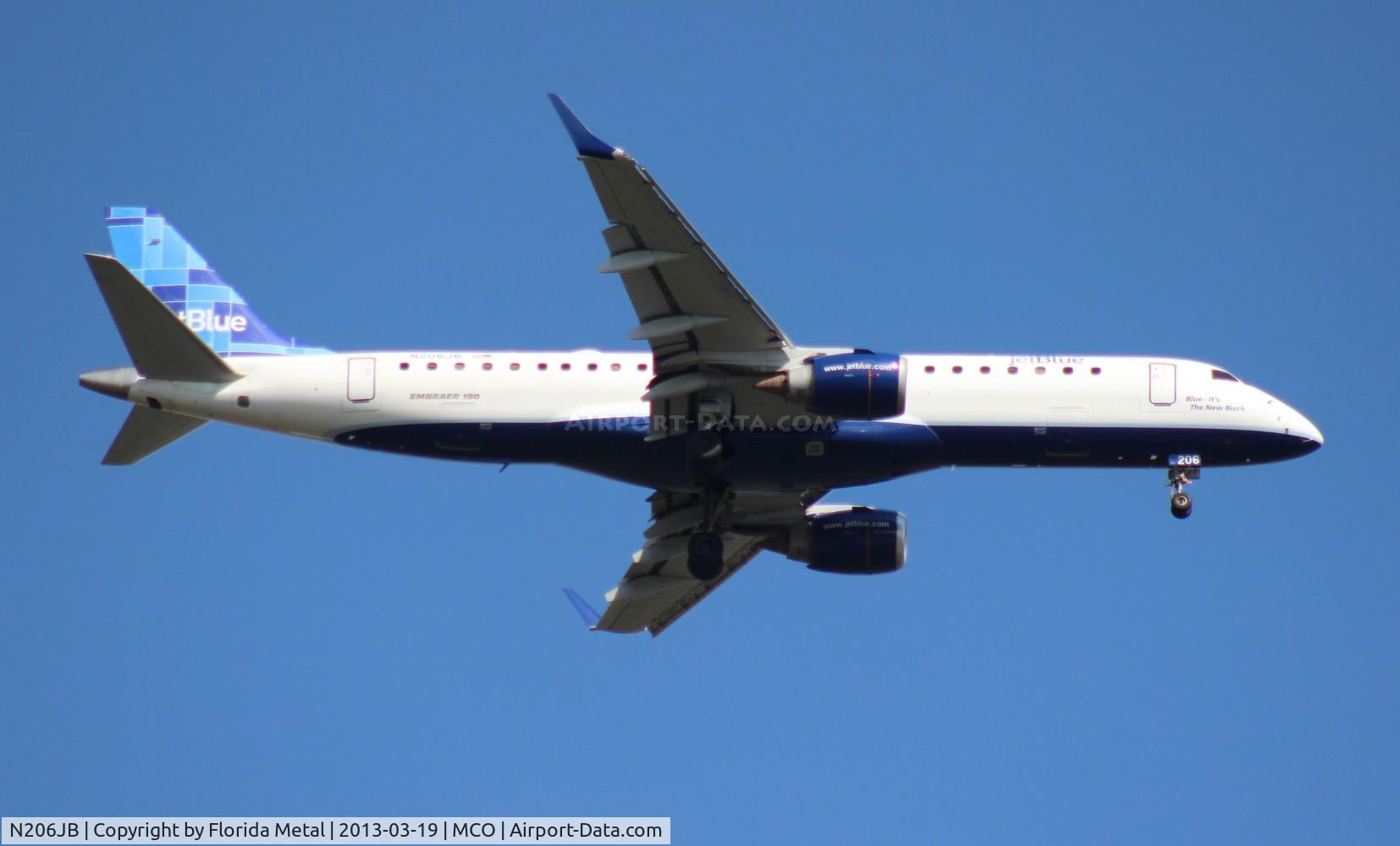 N206JB, 2006 Embraer 190AR (ERJ-190-100IGW) C/N 19000025, Jet Blue E190