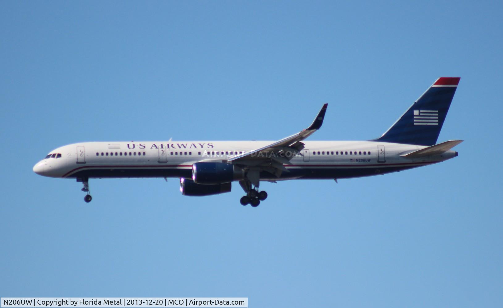 N206UW, 1995 Boeing 757-2B7 C/N 27808, USAirways 757-200