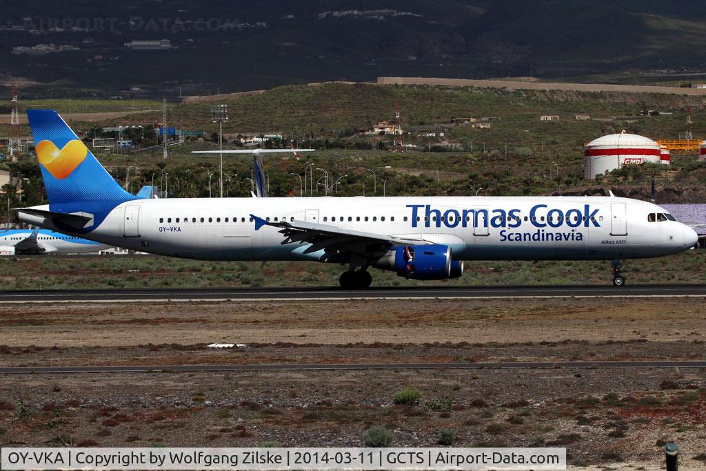 OY-VKA, 2002 Airbus A321-213 C/N 1881, visitor