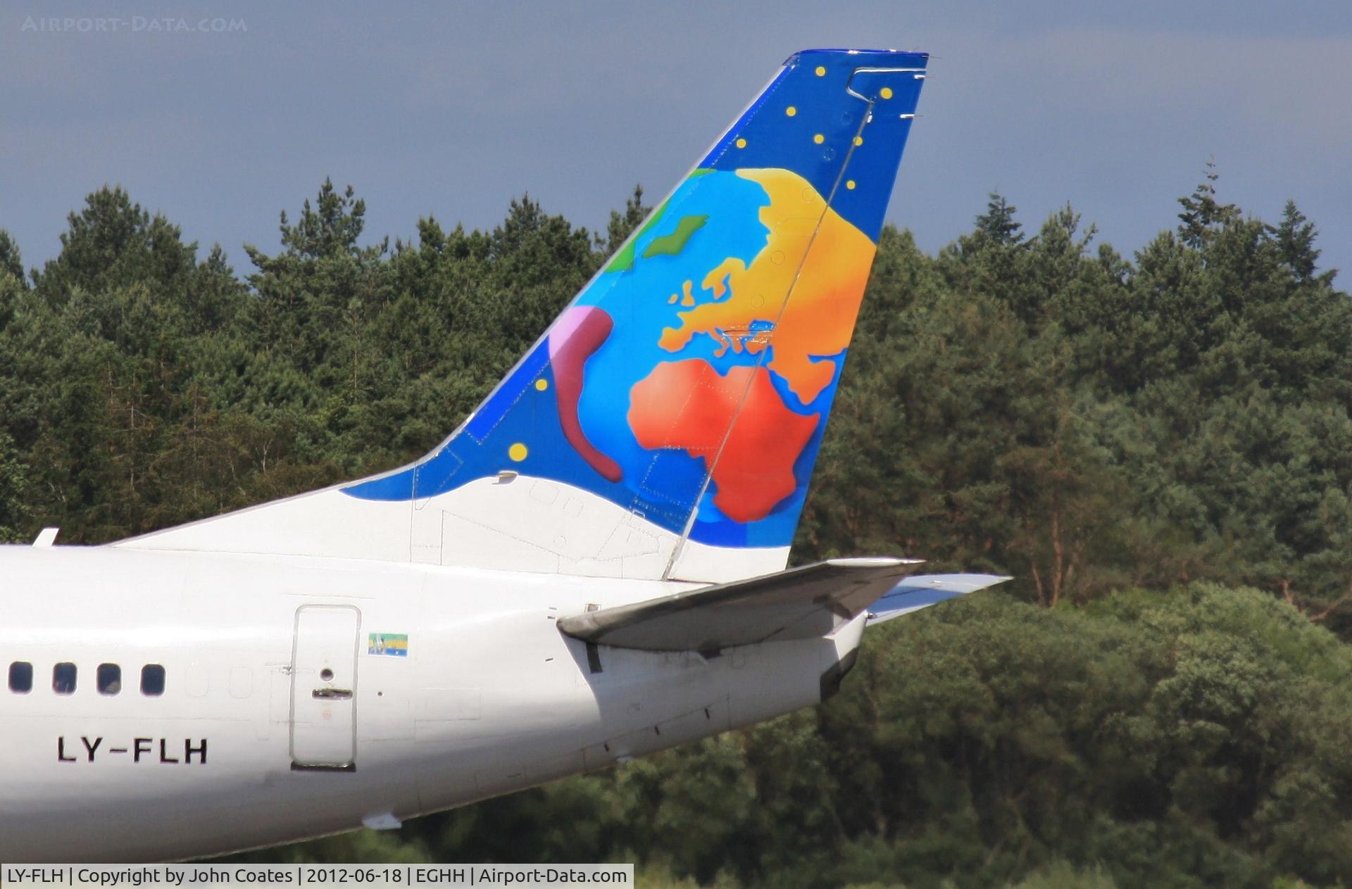 LY-FLH, 1992 Boeing 737-382 C/N 25161, Tail close up