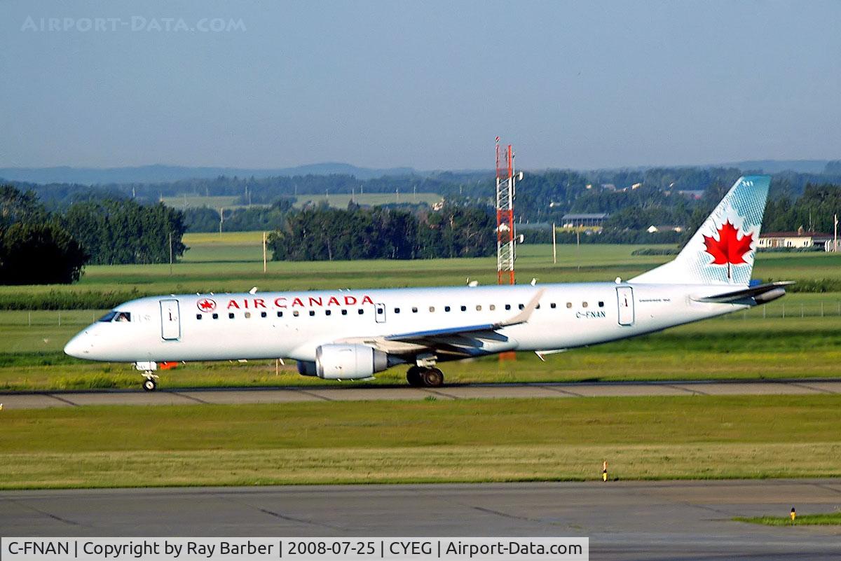 C-FNAN, 2007 Embraer 190AR (ERJ-190-100IGW) C/N 19000136, Embraer Emb-190-100IGW [19000136] (Air Canada) Edmonton International~C 25/07/2008