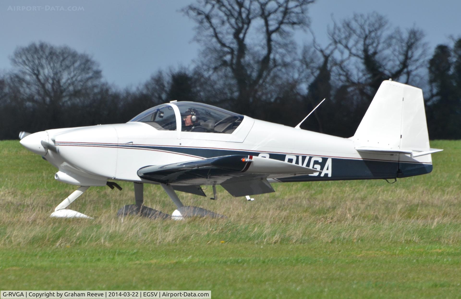 G-RVGA, 1998 Vans RV-6A C/N PFA 181-13079, Just landed.