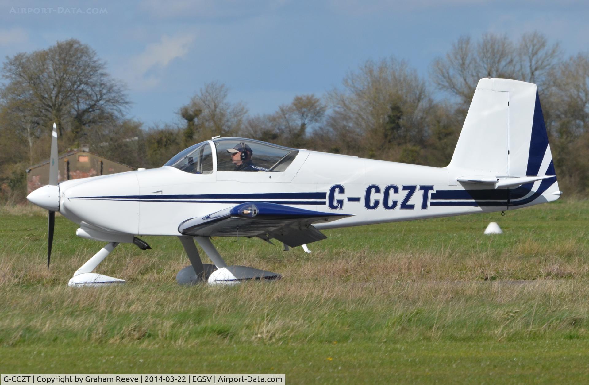 G-CCZT, 2004 Vans RV-9A C/N PFA 320-13777, Just landed.