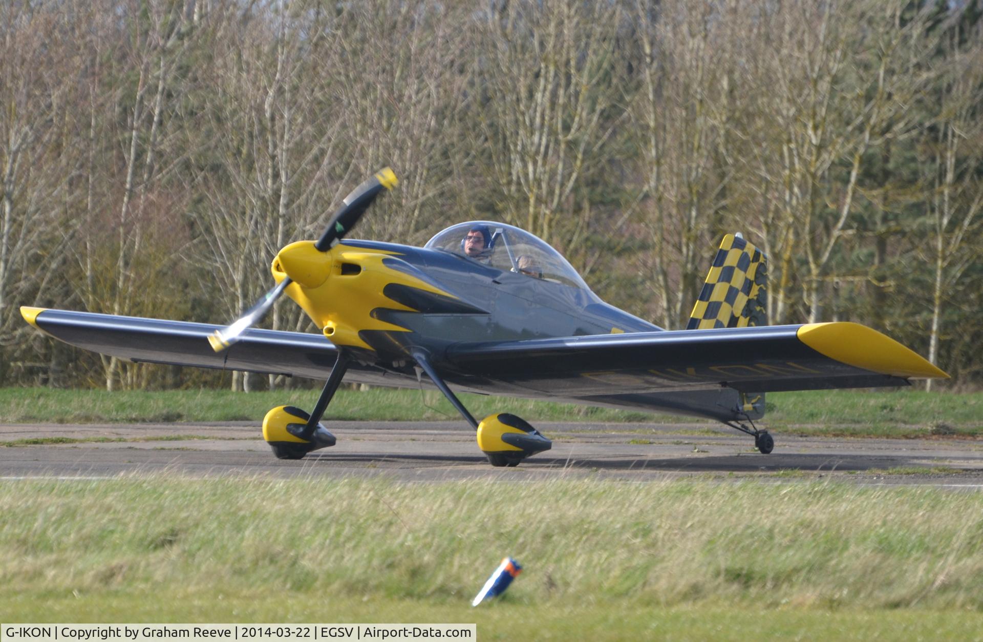 G-IKON, 2006 Vans RV-4 C/N PFA 181-14474, Just landed.