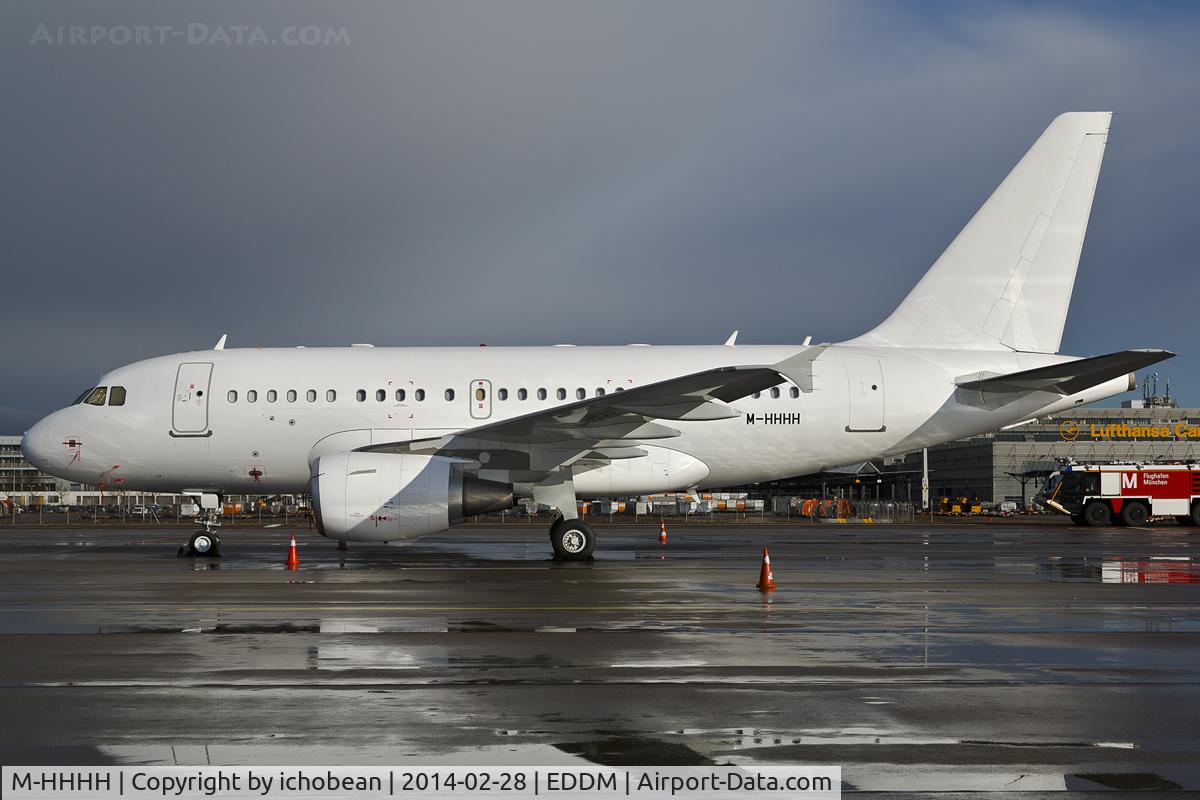 M-HHHH, 2011 Airbus A318-112CJ C/N 4650, facing west early morning MUC