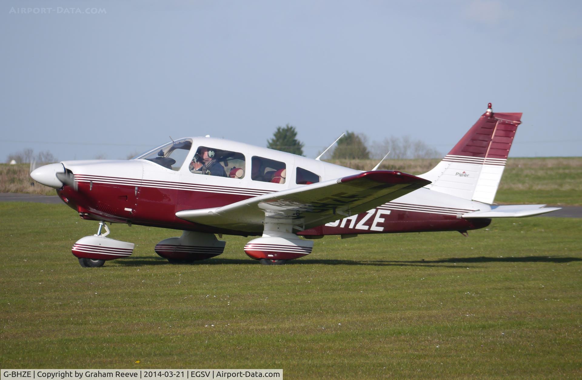 G-BHZE, 1978 Piper PA-28-181 Cherokee Archer II C/N 28-7890291, About to depart.
