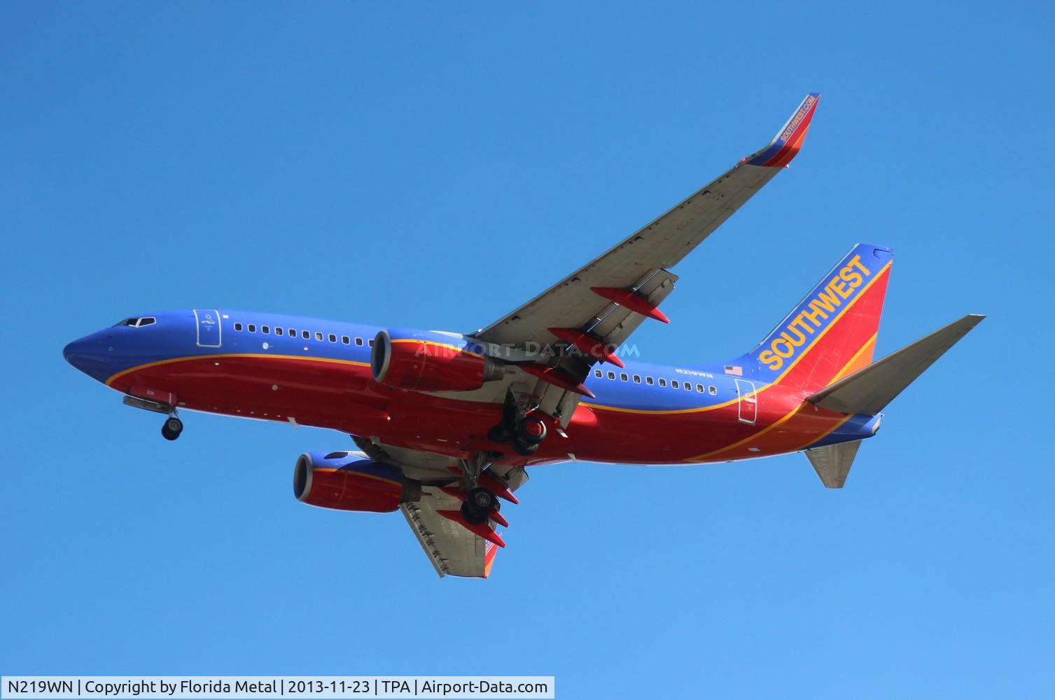 N219WN, 2005 Boeing 737-7H4 C/N 32490, Southwest 737-700