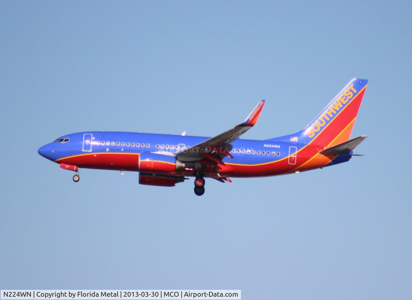 N224WN, 2005 Boeing 737-7H4 C/N 32493, Southwest 737-700