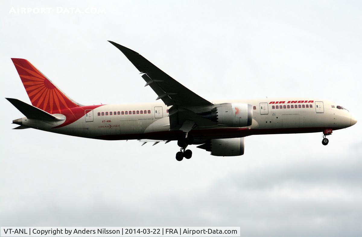 VT-ANL, 2012 Boeing 787-8 Dreamliner C/N 36283, On final for runway 25L,