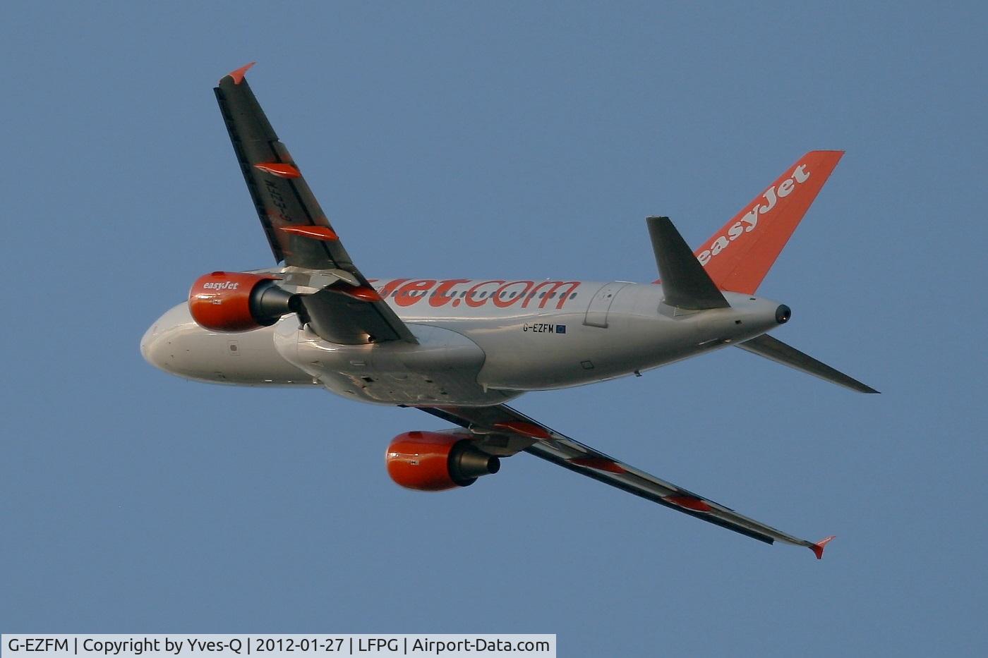G-EZFM, 2009 Airbus A319-111 C/N 4069, Airbus A319-111, Take off Rwy 27L, Roissy Charles De Gaulle Airport (LFPG-CDG)