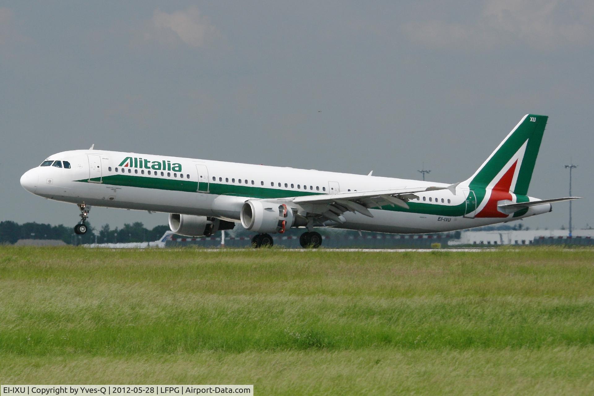 EI-IXU, 1993 Airbus A321-111 C/N 434, Airbus A321-111, Reverse thrust landing rwy 26L, Roissy Charles De Gaulle Airport (LFPG-CDG)