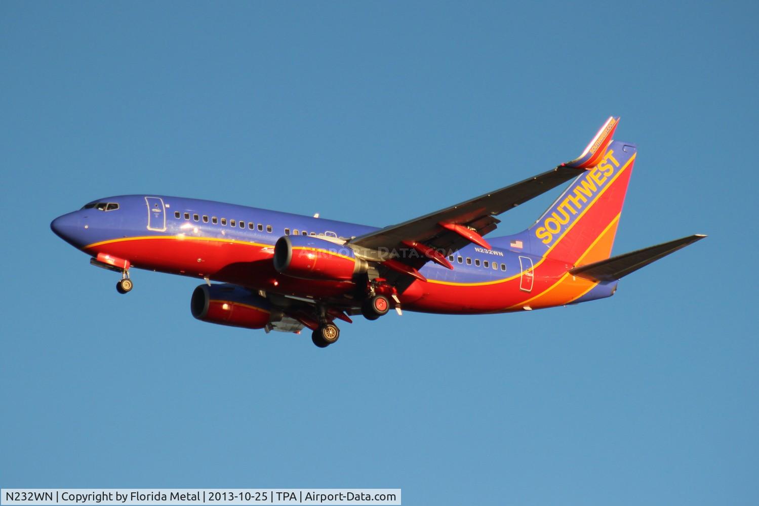 N232WN, 2006 Boeing 737-7H4 C/N 32500, Southwest 737-700