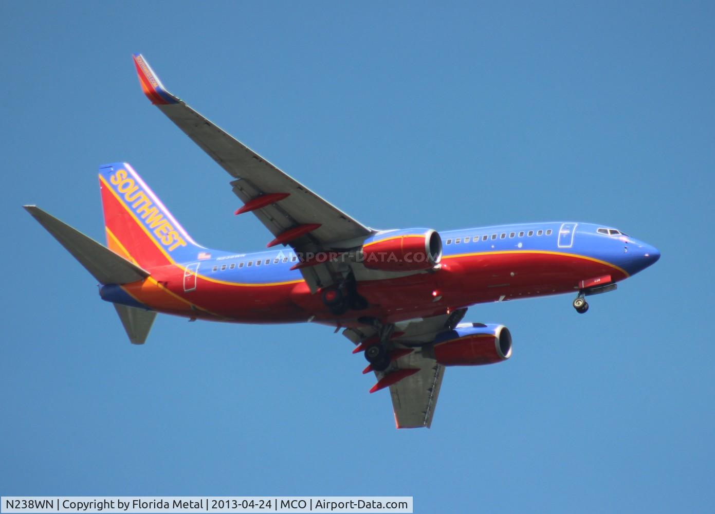 N238WN, 2005 Boeing 737-7H4 C/N 34713, Southwest 737-700
