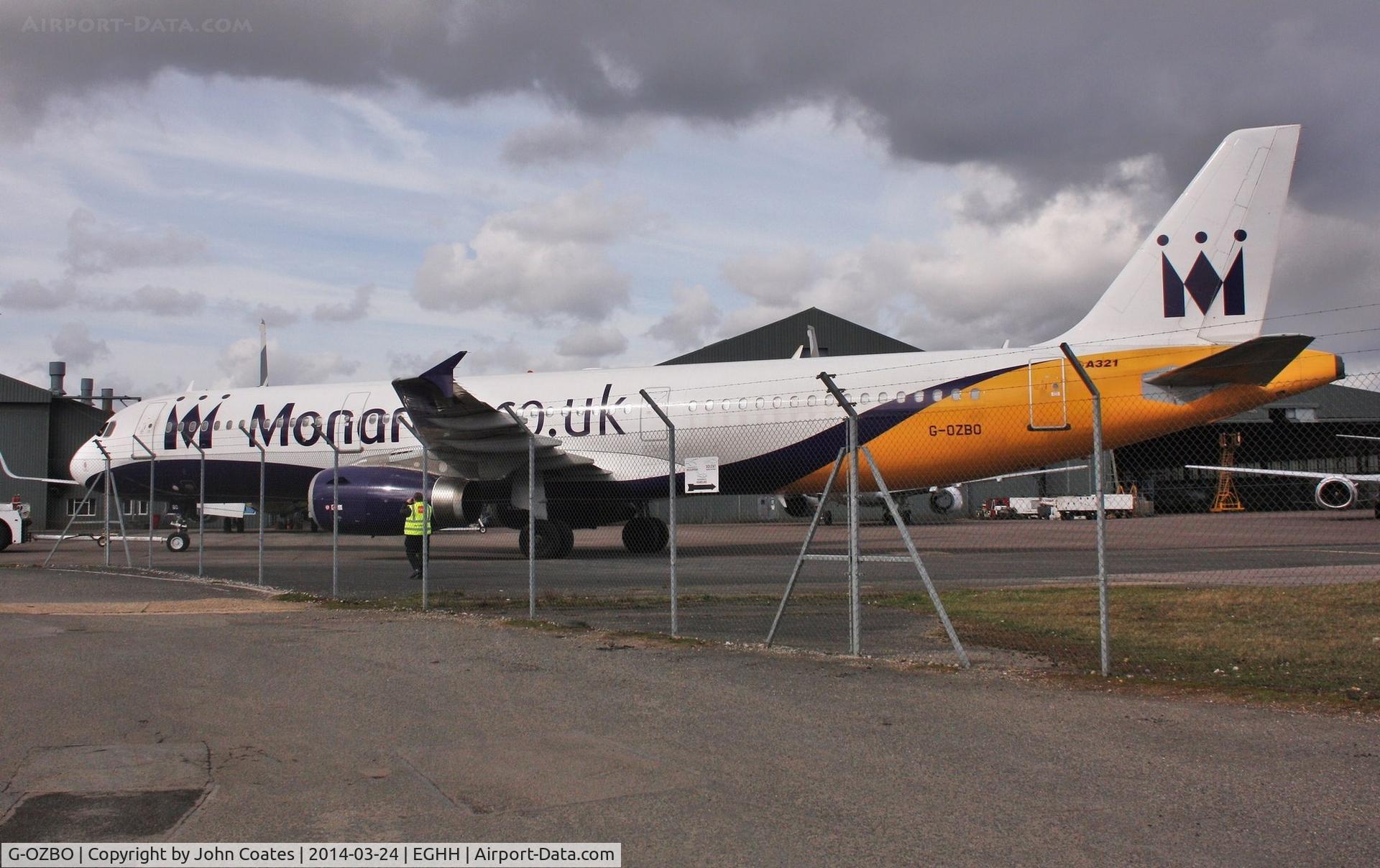 G-OZBO, 2000 Airbus A321-231 C/N 1207, At paintshop for latest livery