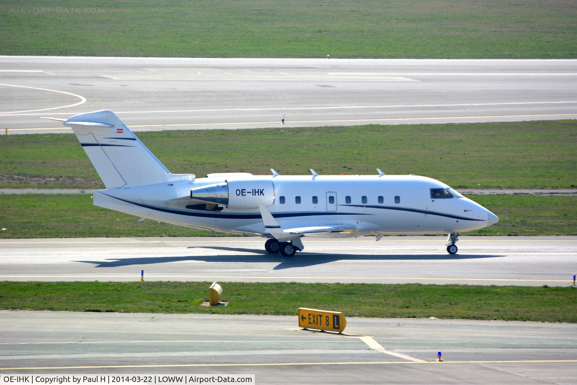 OE-IHK, 1999 Bombardier Challenger 604 (CL-600-2B16) C/N 5422, Cl-600 at VIE