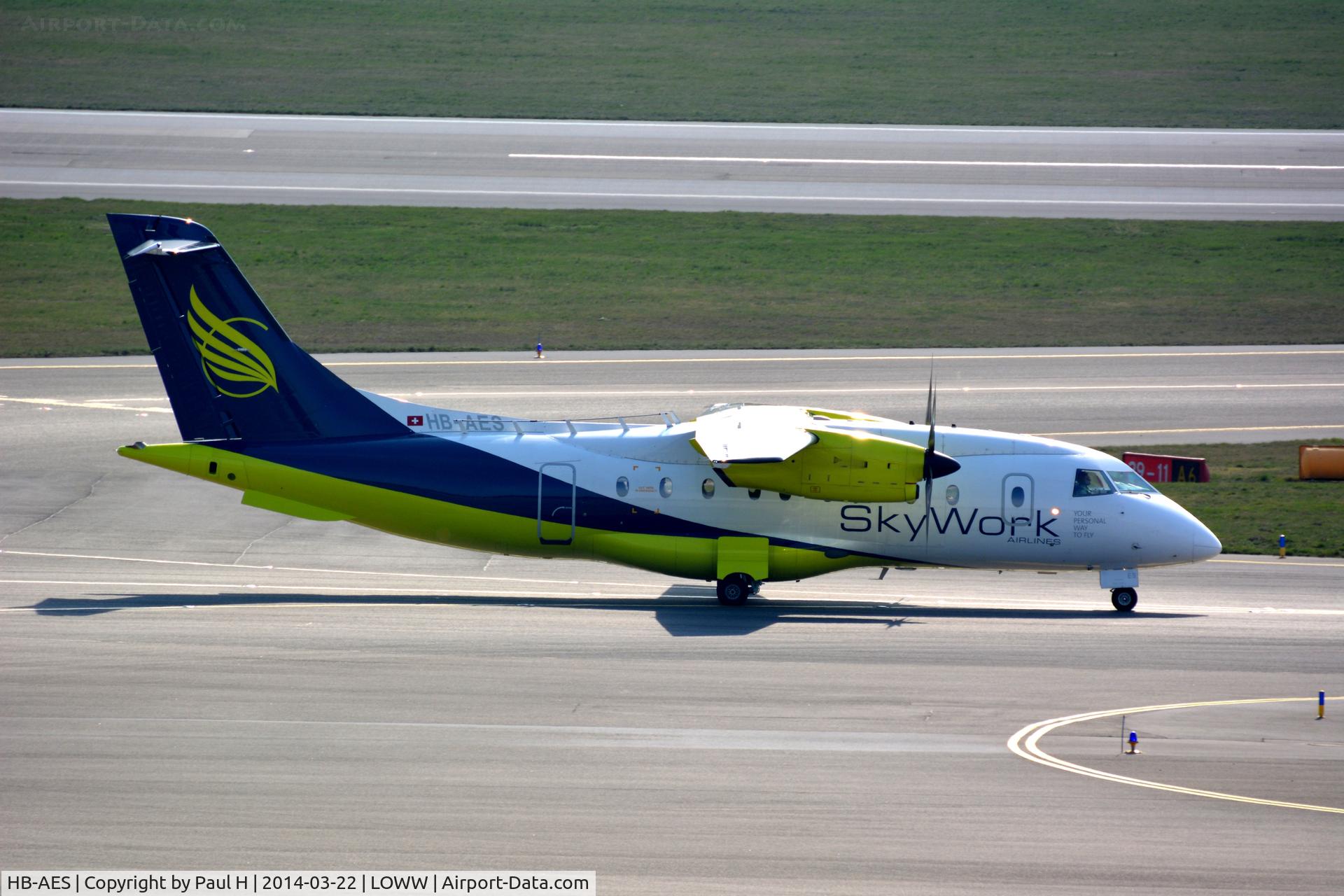 HB-AES, 1995 Dornier 328-110 C/N 3021, Dornier at VIE