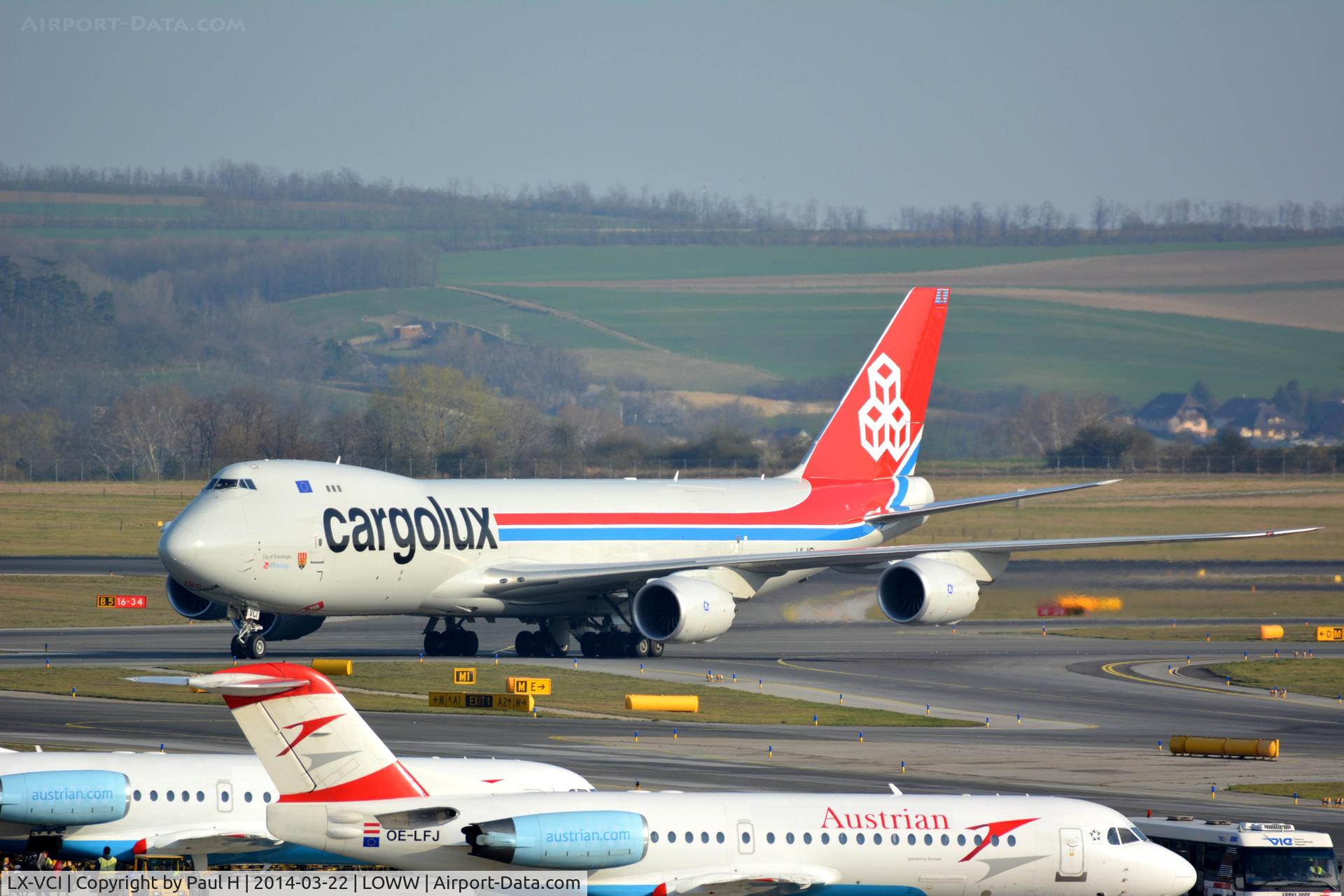 LX-VCI, 2013 Boeing 747-8R7F C/N 35822, B-747-8  from Cargolux at VIE