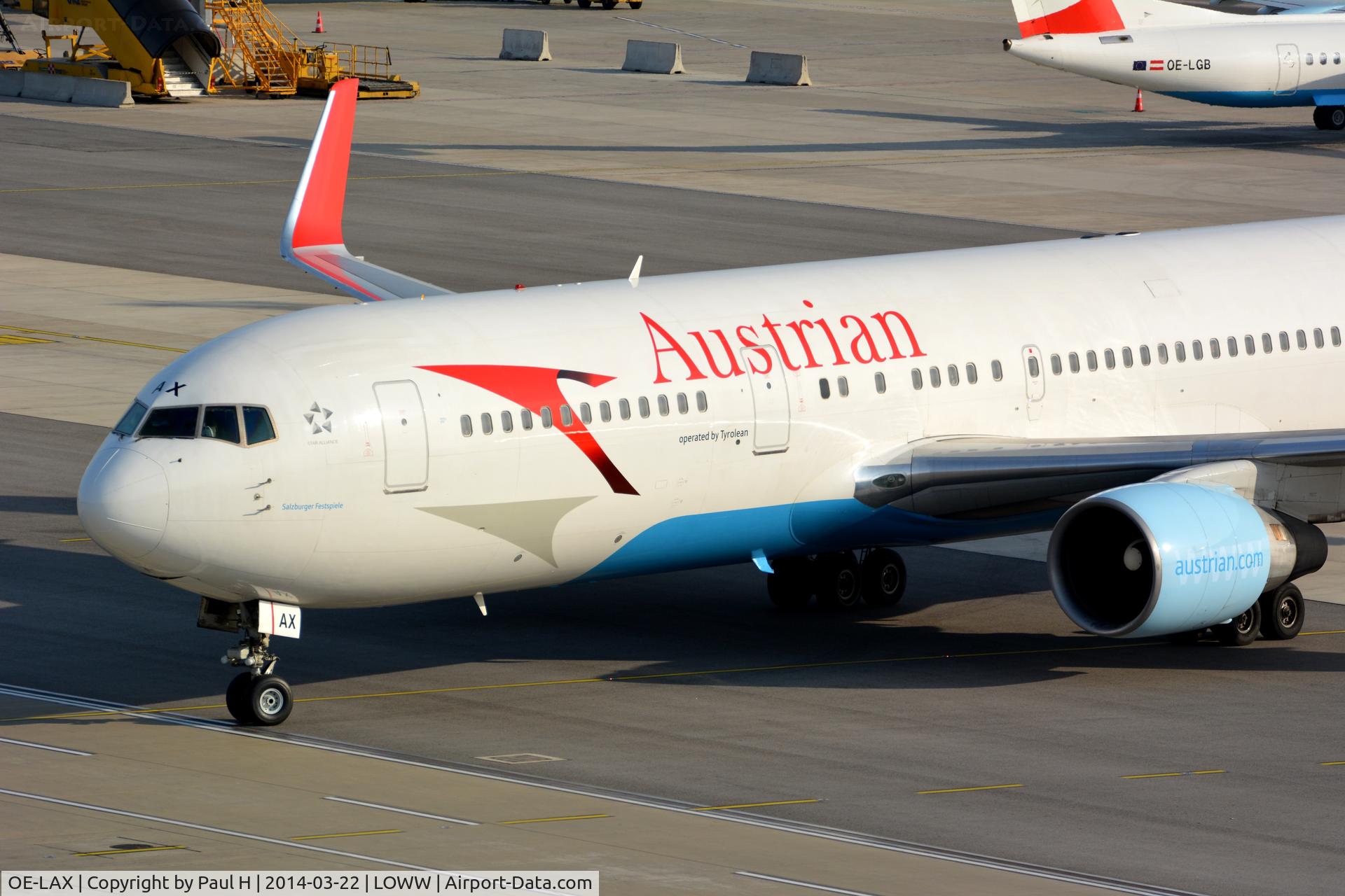 OE-LAX, 1992 Boeing 767-3Z9/ER C/N 27095, B-767 at VIE