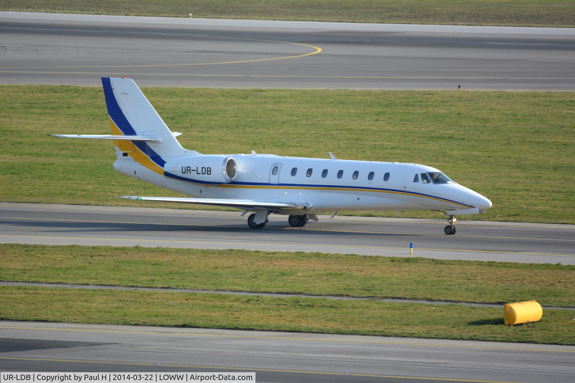 UR-LDB, 2012 Cessna 680 Citation Sovereign C/N 680-0326, Cessna at VIE