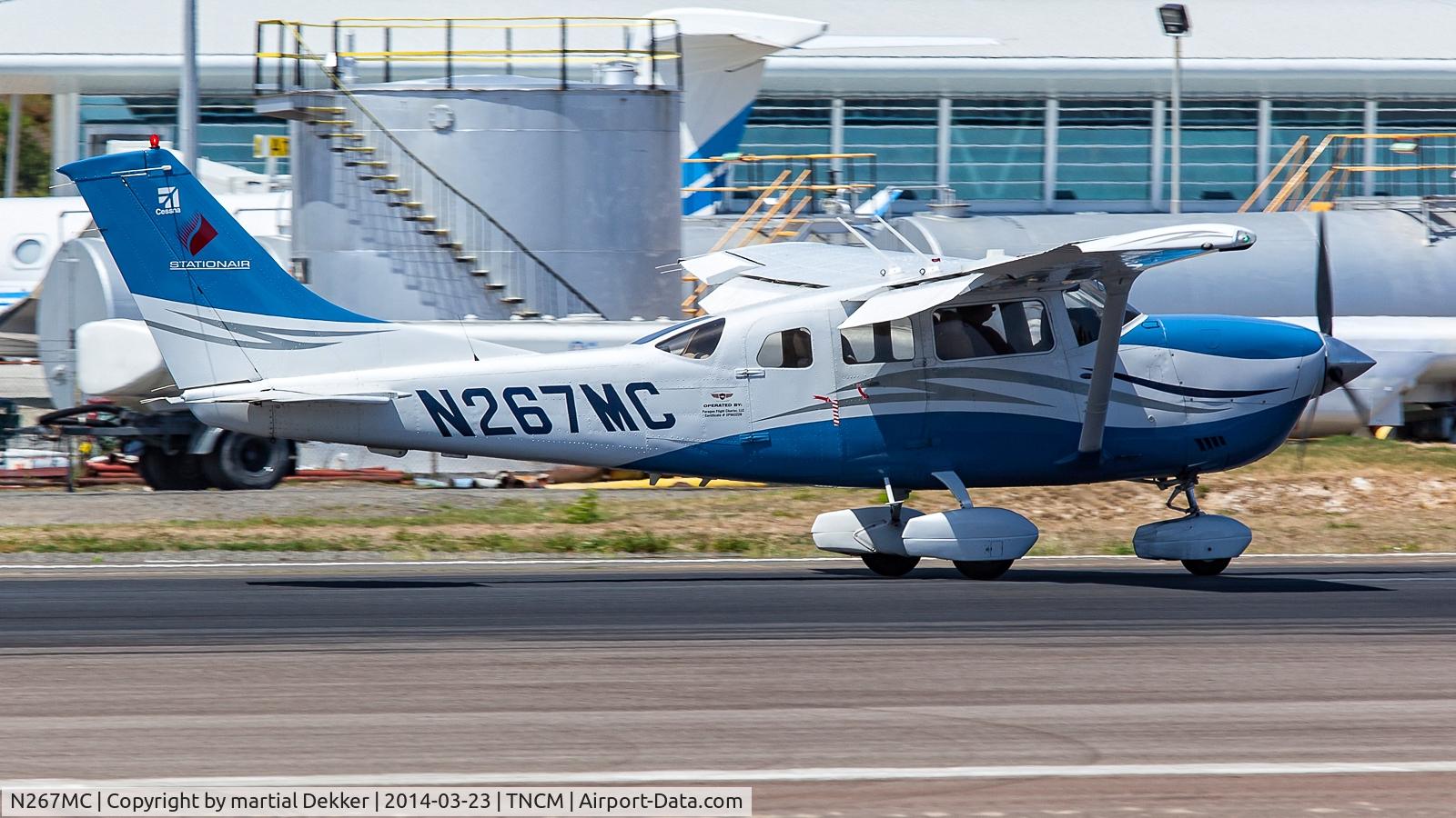 N267MC, 2006 Cessna 206H Stationair C/N 20608267, Landing to SXM