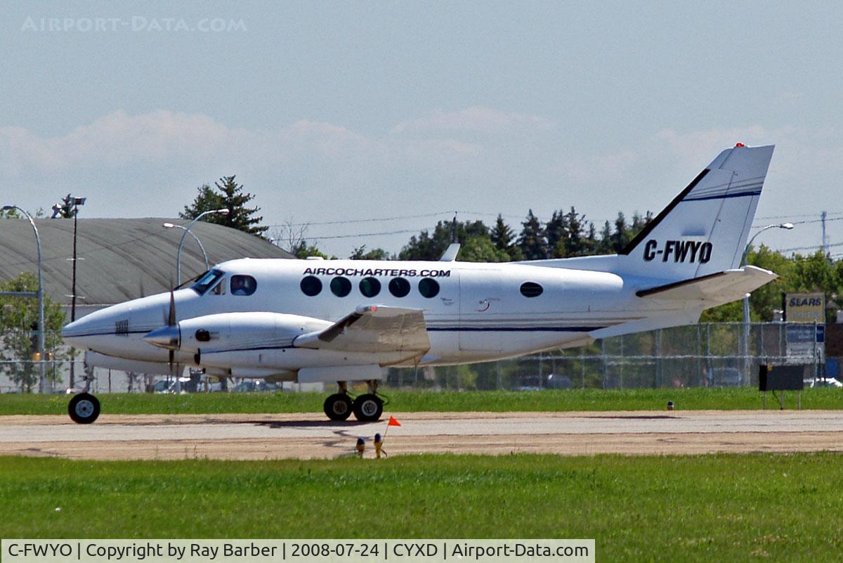 C-FWYO, Beech 100 King Air C/N B-28, Beech 100 King Air [B-28] (Airco Aircraft Charters) Edmonton-City Centre Airport~C 24/07/2008
