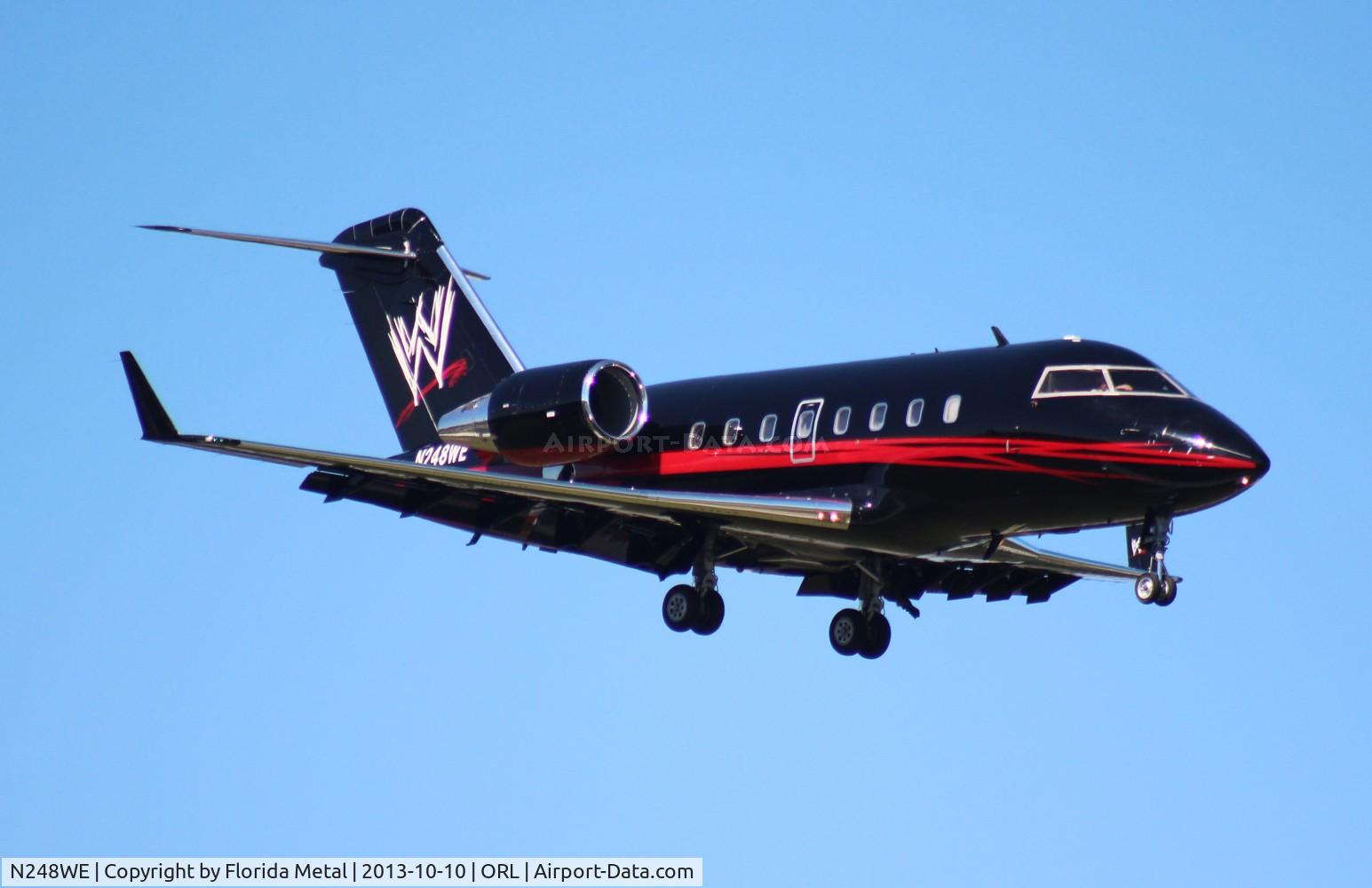 N248WE, 1998 Canadair Challenger 604 (CL-600-2B16) C/N 5369, WWE Wrestling Challenger 604