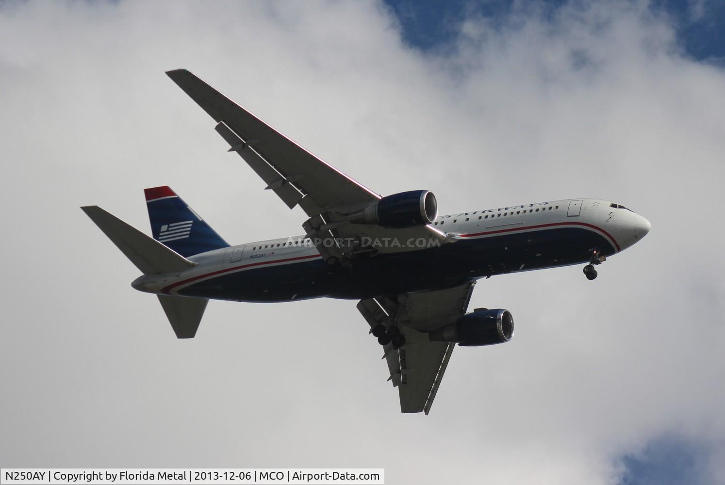 N250AY, 1988 Boeing 767-201 C/N 23902, USAirways 767-200