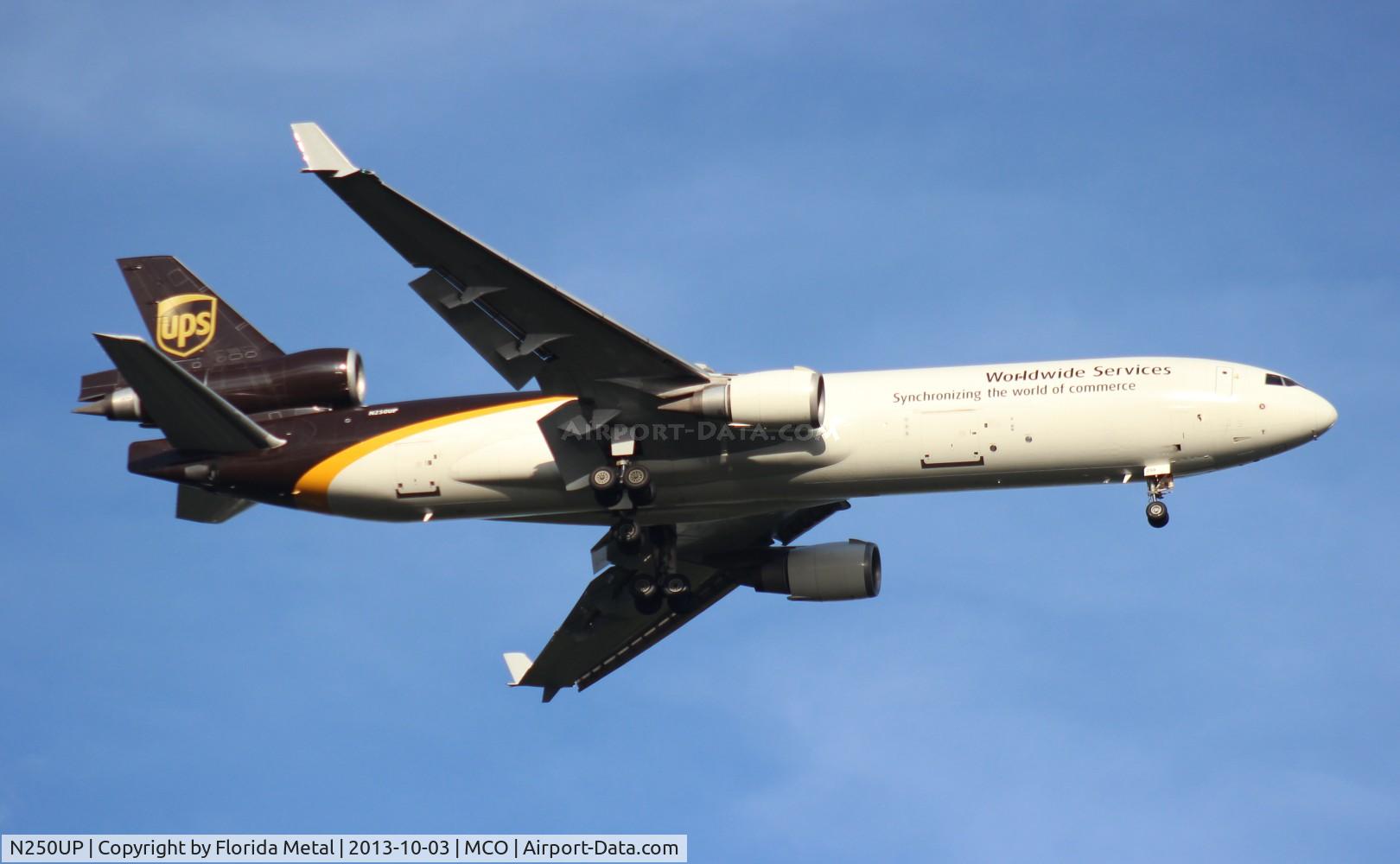 N250UP, 1995 McDonnell Douglas MD-11F C/N 48745, UPS MD-11
