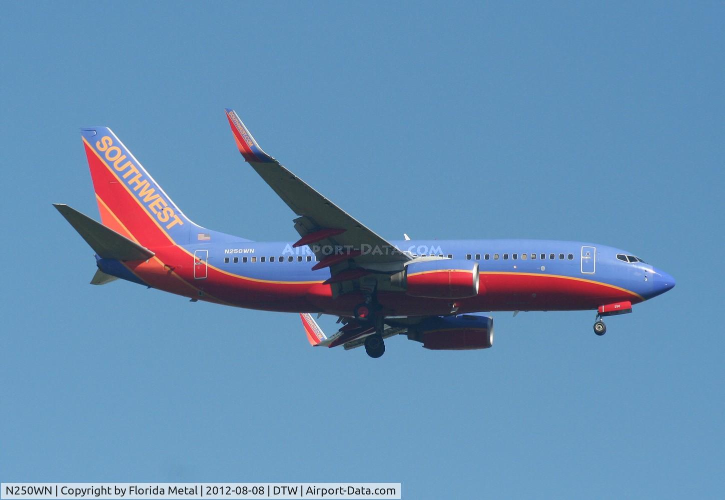 N250WN, 2006 Boeing 737-7H4 C/N 34972, Southwest 737-700