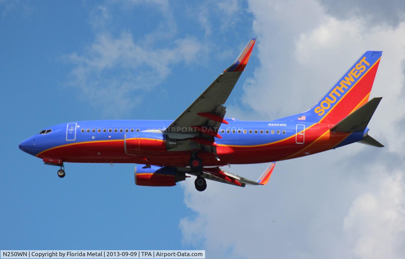 N250WN, 2006 Boeing 737-7H4 C/N 34972, Southwest 737-700